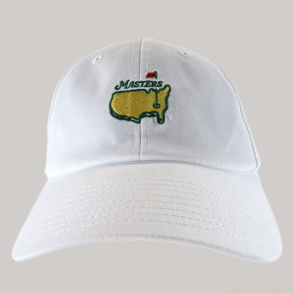 Augusta National Golf Club Masters White American Needle Hat Adjustable Logo